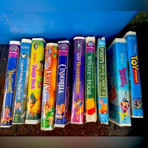 VHS Walt Disney movies